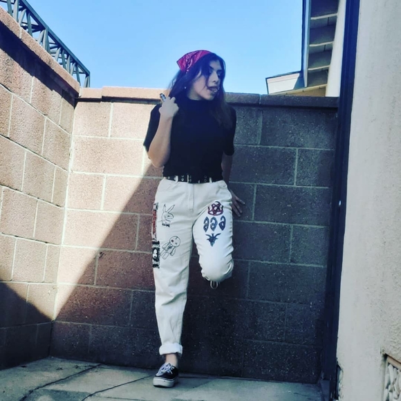 URBAN OUTFITTERS CUSTOMIZED PANTS! - Picture 2 of 3